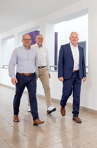 Unser Management-Team: Reiner Tippkötter, Olaf Thalmann und Christian Paßlick.